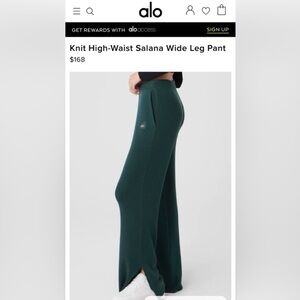 ALO Yoga Dark Salana Wide-Leg Pants